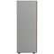 Jemini Two-Tone Tall Cupboard, 4 Shelves, 1600mm High, Beech and White