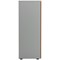 Jemini Two-Tone Tall Cupboard, 4 Shelves, 1600mm High, Oak and White