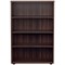 Jemini Tall Wooden Bookcase, 4 Shelves, 1600mm High, Walnut