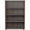 Jemini Tall Wooden Bookcase, 4 Shelves, 1600mm High, Grey Oak