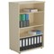 Jemini Tall Wooden Bookcase, 4 Shelves, 1600mm High, Maple