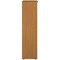 Jemini Tall Wooden Bookcase, 4 Shelves, 1600mm High, Oak