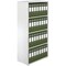 Jemini Tall Wooden Bookcase, 4 Shelves, 1600mm High, White