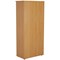 Jemini Tall Wooden Bookcase, 4 Shelves, 1800mm High, Beech