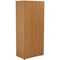 Jemini Tall Wooden Cupboard, 4 Shelves, 1800mm High, Beech