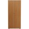 Jemini Tall Wooden Cupboard, 4 Shelves, 1800mm High, Beech