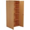 Jemini Tall Wooden Cupboard, 4 Shelves, 1800mm High, Beech