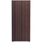 Jemini Tall Wooden Cupboard, 4 Shelves, 1800mm High, Walnut