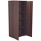 Jemini Tall Wooden Cupboard, 4 Shelves, 1800mm High, Walnut