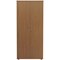 Jemini Tall Wooden Cupboard, 4 Shelves, 1800mm High, Oak