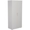 Jemini Tall Wooden Cupboard, 4 Shelves, 1800mm High, White