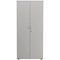 Jemini Tall Wooden Cupboard, 4 Shelves, 1800mm High, White