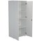 Jemini Tall Wooden Cupboard, 4 Shelves, 1800mm High, White