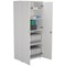 Jemini Tall Wooden Cupboard, 4 Shelves, 1800mm High, White