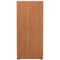 Jemini Two-Tone Tall Cupboard, 4 Shelves, 1800mm High, Beech and White