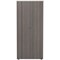 Jemini Two-Tone Tall Cupboard, 4 Shelves, 1800mm High, Grey Oak and White