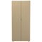 Jemini Two-Tone Tall Cupboard, 4 Shelves, 1800mm High, Maple and White