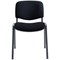 Jemini Ultra Multipurpose Black Frame Stacking Chair, Black