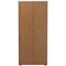 Jemini Two-Tone Tall Cupboard, 4 Shelves, 1800mm High, Oak and White