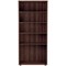 Jemini Tall Wooden Bookcase, 4 Shelves, 1800mm High, Walnut