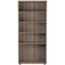 Jemini Tall Wooden Bookcase, 4 Shelves, 1800mm High, Grey Oak