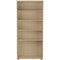 Jemini Tall Wooden Bookcase, 4 Shelves, 1800mm High, Maple