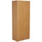 Jemini Extra Tall Wooden Cupboard, 4 Shelves, 2000mm High, Beech