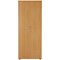 Jemini Extra Tall Wooden Cupboard, 4 Shelves, 2000mm High, Beech