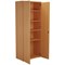 Jemini Extra Tall Wooden Cupboard, 4 Shelves, 2000mm High, Beech