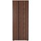 Jemini Extra Tall Wooden Cupboard, 4 Shelves, 2000mm High, Walnut