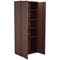 Jemini Extra Tall Wooden Cupboard, 4 Shelves, 2000mm High, Walnut