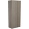 Jemini Extra Tall Wooden Cupboard, 4 Shelves, 2000mm High, Grey Oak