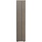 Jemini Extra Tall Wooden Cupboard, 4 Shelves, 2000mm High, Grey Oak