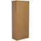 Jemini Extra Tall Wooden Cupboard, 4 Shelves, 2000mm High, Oak