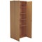 Jemini Extra Tall Wooden Cupboard, 4 Shelves, 2000mm High, Oak