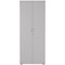 Jemini Extra Tall Wooden Cupboard, 4 Shelves, 2000mm High, White