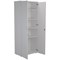 Jemini Extra Tall Wooden Cupboard, 4 Shelves, 2000mm High, White