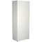 Jemini Two-Tone Extra Tall Cupboard, 4 Shelves, 2000mm High, Walnut and White