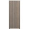 Jemini Two-Tone Extra Tall Cupboard, 4 Shelves, 2000mm High, Grey Oak and White