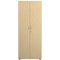 Jemini Two-Tone Extra Tall Cupboard, 4 Shelves, 2000mm High, Maple and White