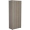 Jemini Extra Tall Wooden Bookcase, 4 Shelves, 2000mm High, Grey Oak