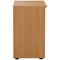 Jemini Desk High Wooden Bookcase, 1 Shelf, 730mm High, Beech