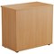 Jemini Desk High Wooden Bookcase, 1 Shelf, 730mm High, Beech