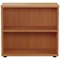 Jemini Desk High Wooden Bookcase, 1 Shelf, 730mm High, Beech