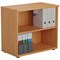 Jemini Desk High Wooden Bookcase, 1 Shelf, 730mm High, Beech