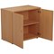 Jemini Desk High Wooden Cupboard, 1 Shelf, 730mm High, Beech