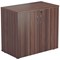 Jemini Desk High Wooden Cupboard, 1 Shelf, 730mm High, Walnut