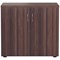 Jemini Desk High Wooden Cupboard, 1 Shelf, 730mm High, Walnut