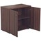 Jemini Desk High Wooden Cupboard, 1 Shelf, 730mm High, Walnut