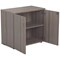 Jemini Desk High Wooden Cupboard, 1 Shelf, 730mm High, Grey Oak